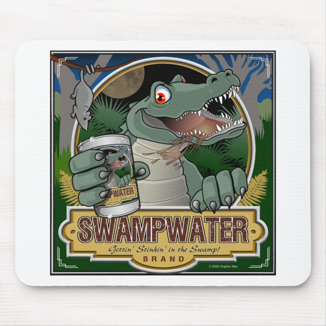 Tapis De Souris Alligator de Swampwater (Devant)