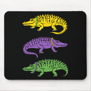 Tapis De Souris Alligator Mardi Gras Hommes Drôles Mardi Gras Enfa