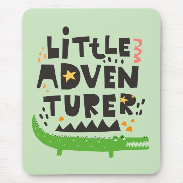 Tapis De Souris Alligator petit aventurier (Devant)