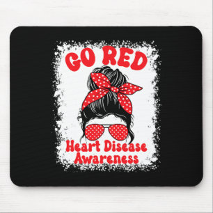 Tapis De Souris Allons Rouge Sensibilisation aux maladies cardiaqu