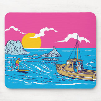 Tapis De Souris Allons surfer