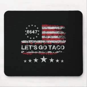 Tapis De Souris Allons Taco 8647 Drapeau Us 86 47 Hommes Femmes 2