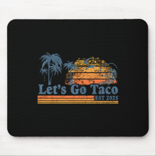Tapis De Souris Allons Taco Établie 2025 Drôle Rétro Golfe De Taco