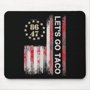 Tapis De Souris Allons Taco Pour Hommes Femmes Drapeau Américain U