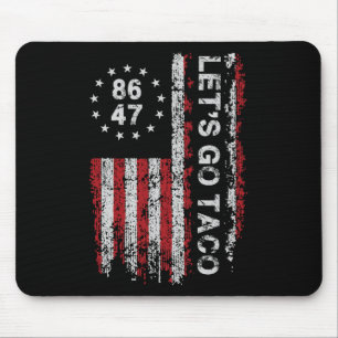 Tapis De Souris Allons Taco Us Drapeau Hommes Femmes