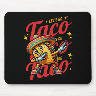 Tapis De Souris Allons-y Mascotte Taco - Tarif Drôle de Taco Patri