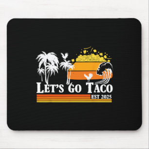 Tapis De Souris Allons-y Taco Établ 2025 Drôle Rétro Golfe De Taco