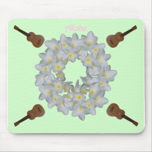 Tapis De Souris Aloha guirlande de Plumeria