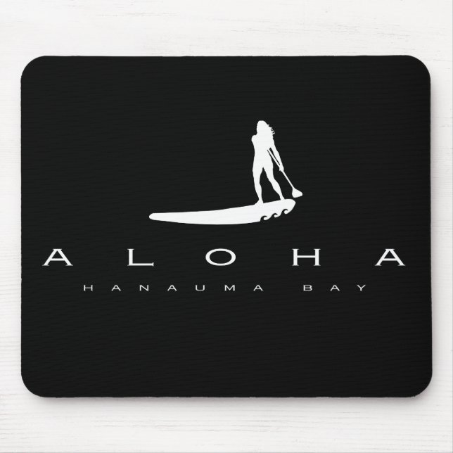 Tapis De Souris Aloha Hawaï se tiennent barbotante (Devant)