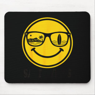 Tapis De Souris Aloha hawaïen surf sourire visage waikiki hawaii