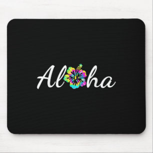 Tapis De Souris Aloha Hawaii Beach Hawaiian Island Tie Dye Surfboa