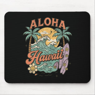Tapis De Souris Aloha Hawaii Design de Surf Tropical Eté