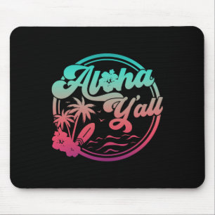 Tapis De Souris Aloha Hawaii Palmier Tropical Île Hawaïenne Be