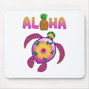 Tapis De Souris Aloha Hawaiian Honu Turtle