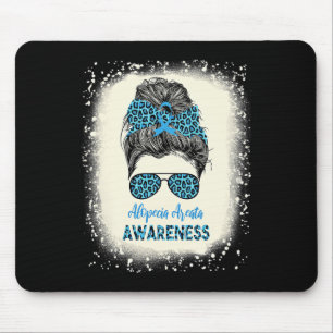 Tapis De Souris Alopecia Areata Sensibilisation Messy bun Perte de