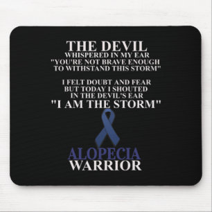 Tapis De Souris Alopecia Ruban Warrier Maladie Conscience
