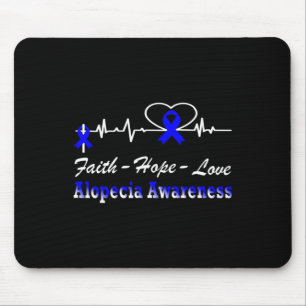 Tapis De Souris Alopecia Sensibilisation Heartbeat Christian Cross