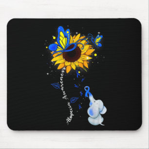 Tapis De Souris Alopécie Sensibilisation Tournesol Eléphant Hommes