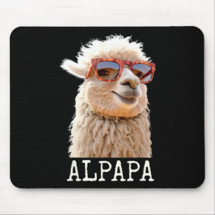 Tapis De Souris Alpaca Papa Alpapa Lama Daddy Cute Alpaca Papa Fat