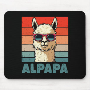 Tapis De Souris Alpapa Fête des pères Best Papa Alpaca Funny Alpac