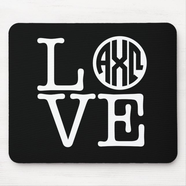 Tapis De Souris Alpha Chi Omega | Amour (Devant)