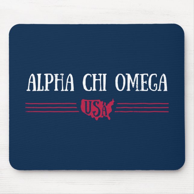 Tapis De Souris Alpha Chi Omega - Etats-Unis (Devant)