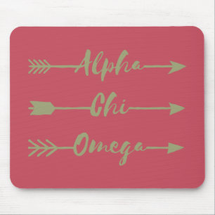 Tapis De Souris Alpha Chi Omega Flèches