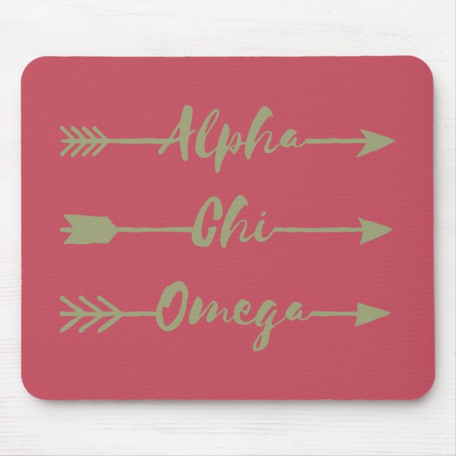 Tapis De Souris Alpha Chi Omega | Flèches (Devant)