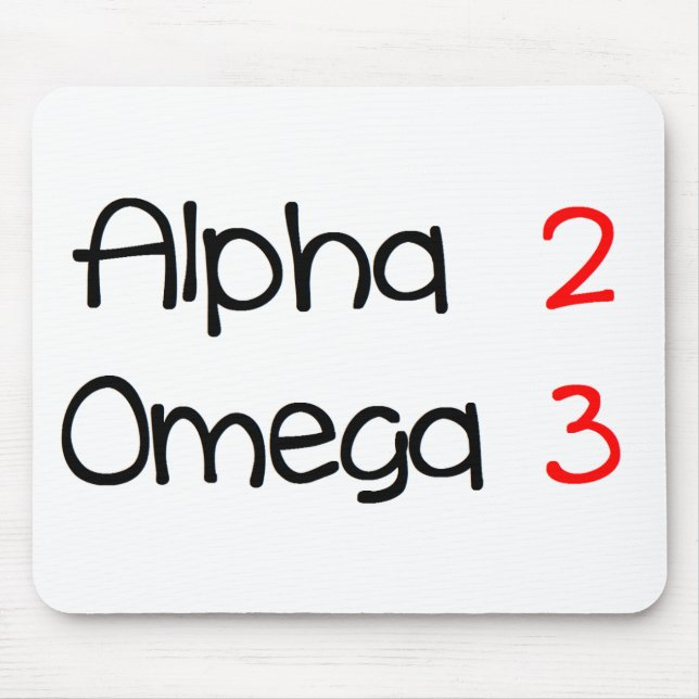 Tapis De Souris alpha omega (Devant)