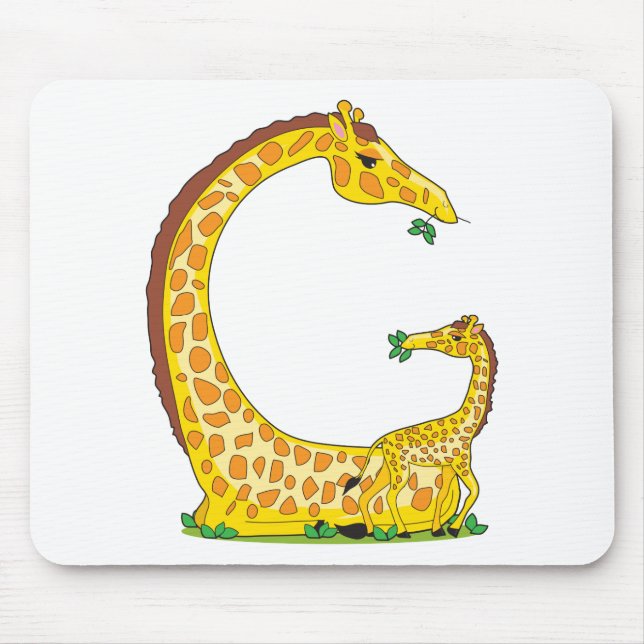 Tapis De Souris alphabet animal G (Devant)