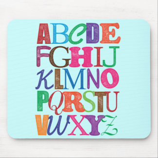 Tapis De Souris Alphabet Mousepad
