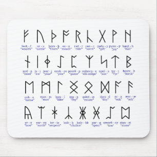 Tapis De Souris Alphabet runique