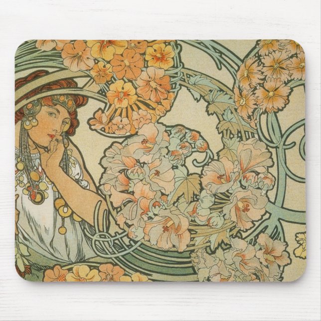 Tapis De Souris Alphonse Mucha Art (Devant)