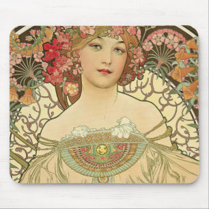 Tapis De Souris Alphonse Mucha - Art Nouveau Master
