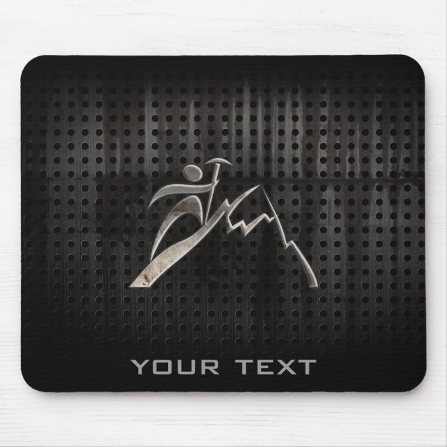 Tapis De Souris Alpinisme ; Noir frais (Devant)