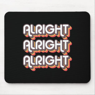 Tapis De Souris Alright Alright Roller Disco les années 70 Costume