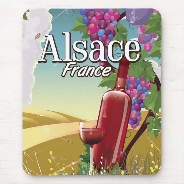 Tapis De Souris Alsace France apaisante affiche (Devant)