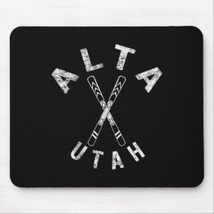 Tapis De Souris Alta Ski Utah Souvenir Skieur Ski Snowboarding M