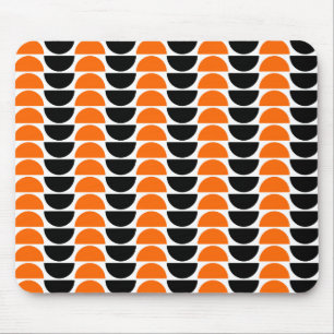 Tapis De Souris Alternance de croissant en orange et noir