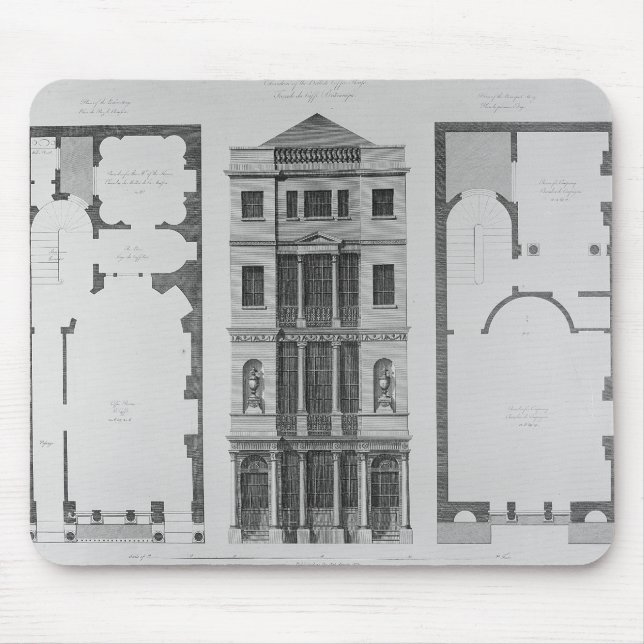 Tapis De Souris Altitude du café britannique (Devant)