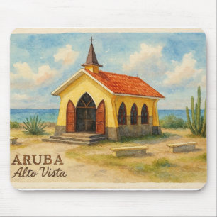 Tapis De Souris Alto Vista Aruba aquarelle