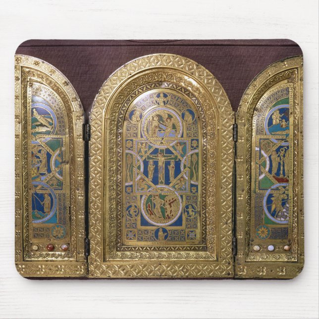 Tapis De Souris Alton domine le triptyque, c.1150 (Devant)