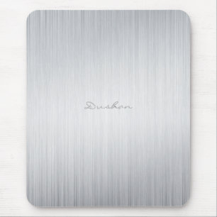 Tapis De Souris Aluminium brossé Look Souris - Nom personnalisé