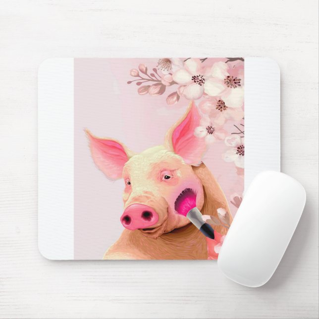 Tapis De Souris amant beauté cochon_cochon (Avec souris)