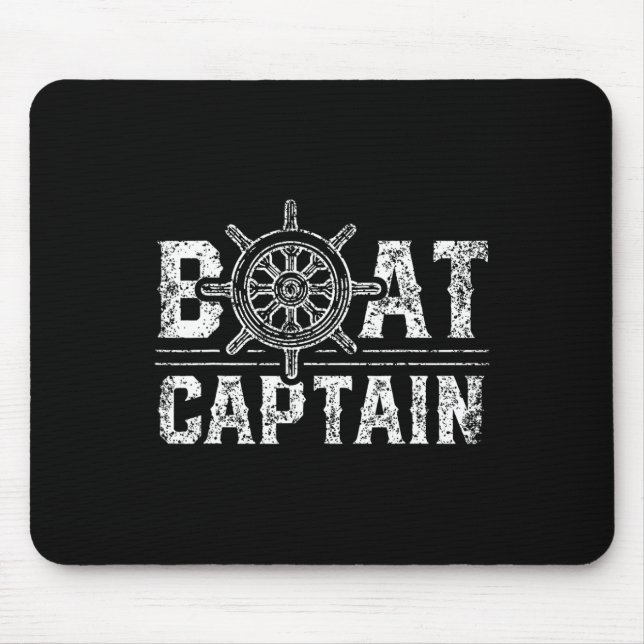 Tapis De Souris Amant capitaine de bateau propriétaire skipper nav (Devant)