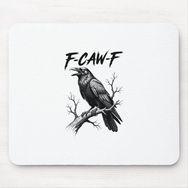 Tapis De Souris Amant de corbeau F Caw F Mème Style Classique (Devant)