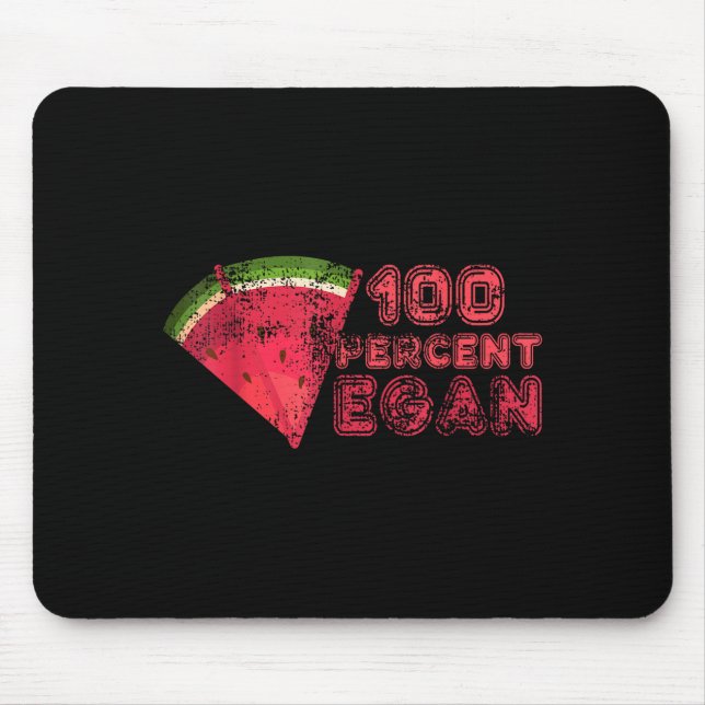 Tapis De Souris amant de fruits de pastèque d'été 100 pour cent vé (Devant)