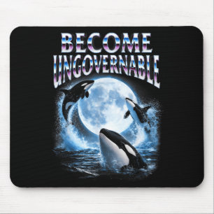 Tapis De Souris amant de l'orque baleine mer océan animal devient