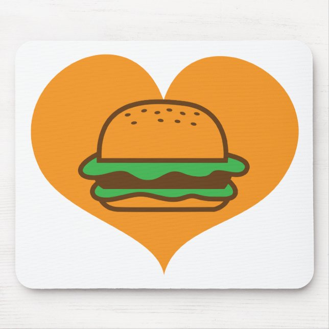 Tapis De Souris Amant d'hamburger (Devant)