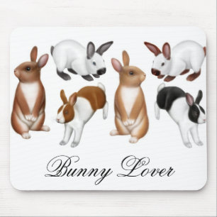Tapis De Souris Amant Mousepad de lapin